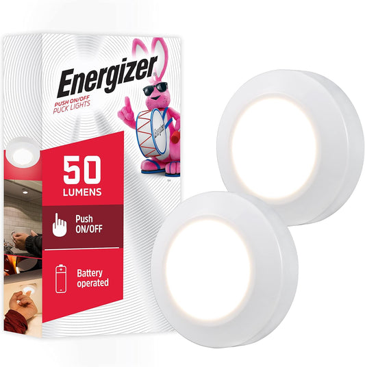50-lumen soft white led output per puck light
