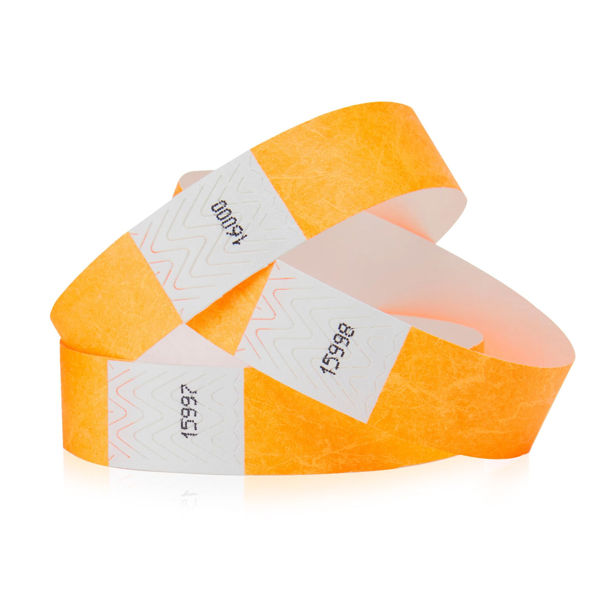 500 WristCo Neon Orange Tyvek Wristbands for Events - Tamper-Proof Design &amp;amp; Fluorescent Color Prevent Reuse Premium-Grade Bracelets for Hospital &amp;amp; Medical ID, Party &amp;amp; VIP Identification