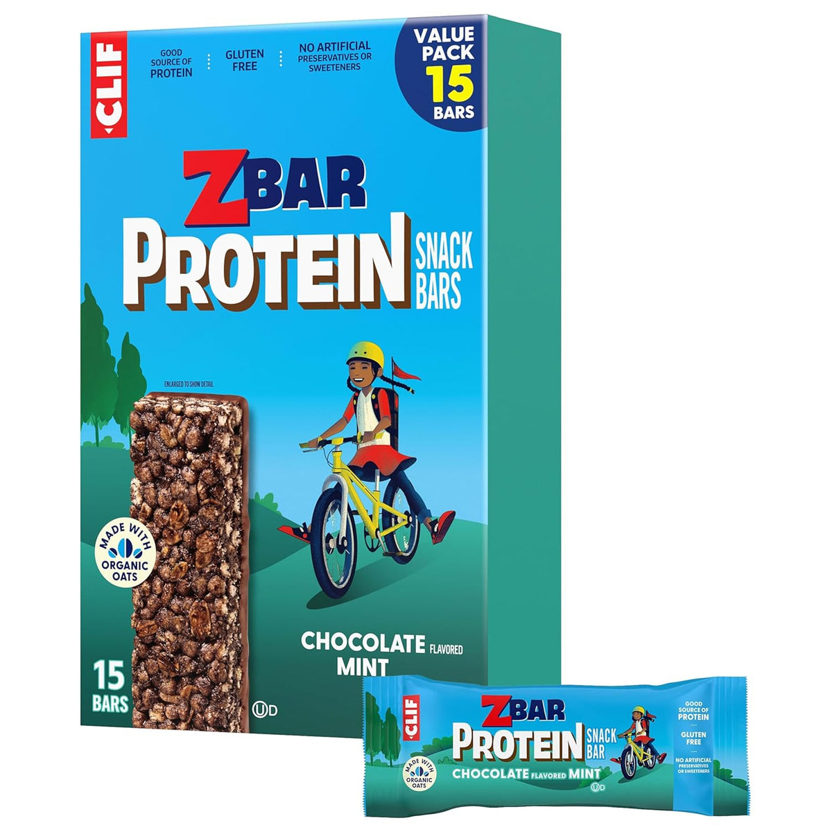 5g of protein per bar from whey protein concentrate and pea protein