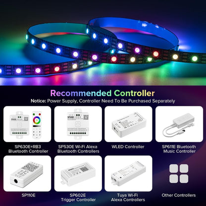 5v dc power input with cuttable segments and ip30 or ip65 waterproof options