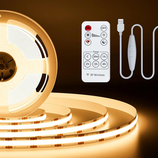 5v usb-powered with 2.6ft cable — works with tvs, computers, power banks, and car adapters