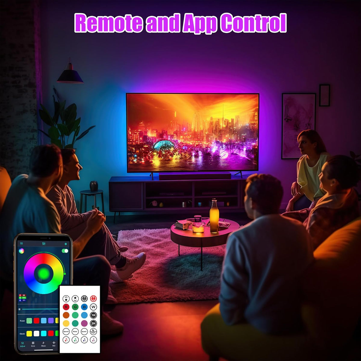 5v usb tv-powered design with memory function that recalls last brightness and color