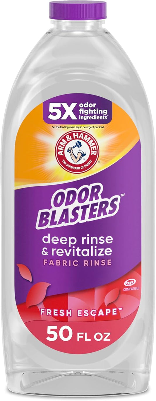 5x odor-fighting ingredient concentration versus leading value liquid detergent