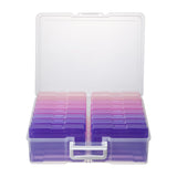 novelinks Photo Storage Boxes with Handle – Portable 4x6 Photo Organizer for Work-From-Home Filing Stations