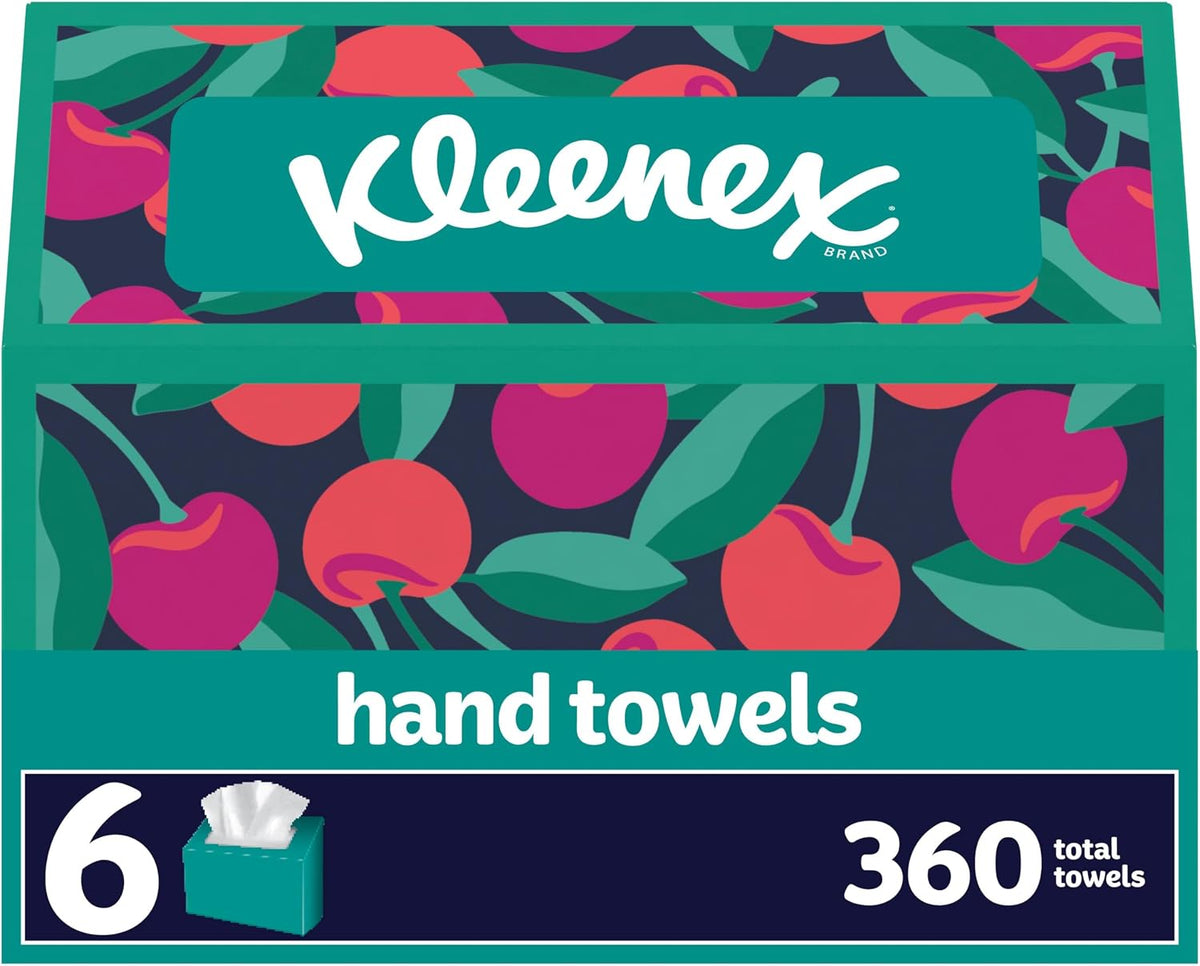 6 boxes of 60 disposable hand towels (360 total) for multi-room stocking