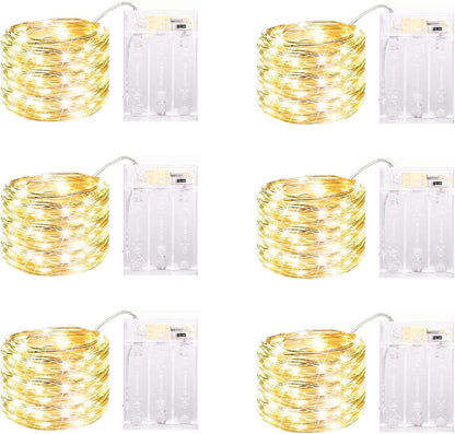 6-pack of 40-led strings totaling 240 lights across 78 feet