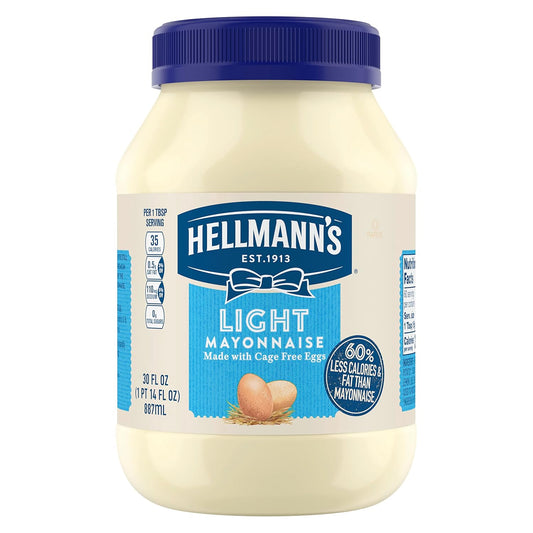 60% less fat and calories compared to hellmann's real mayonnaise