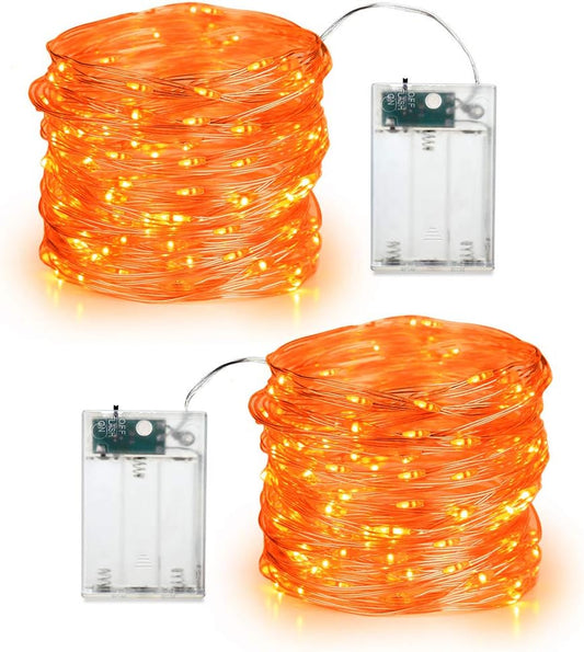 60 micro leds per 19.47ft string with 0.33ft bulb spacing for dense, even glow