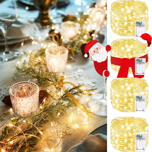 60 super-bright leds per string on 20 ft of silver-coated bendable copper wire