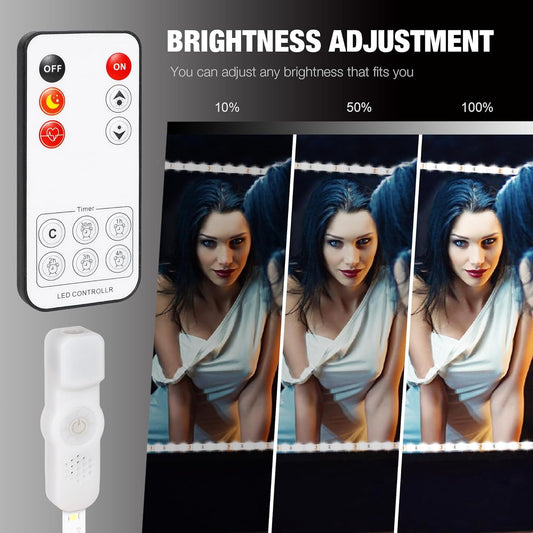 6000k daylight color temperature for color-accurate makeup application