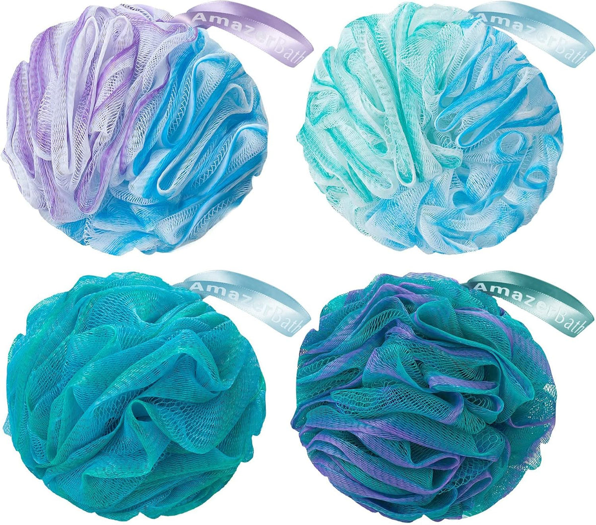 60g pe mesh loofah construction with reinforced knotting for durability