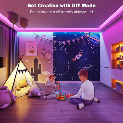 64 preset scene modes including holiday and party themes
