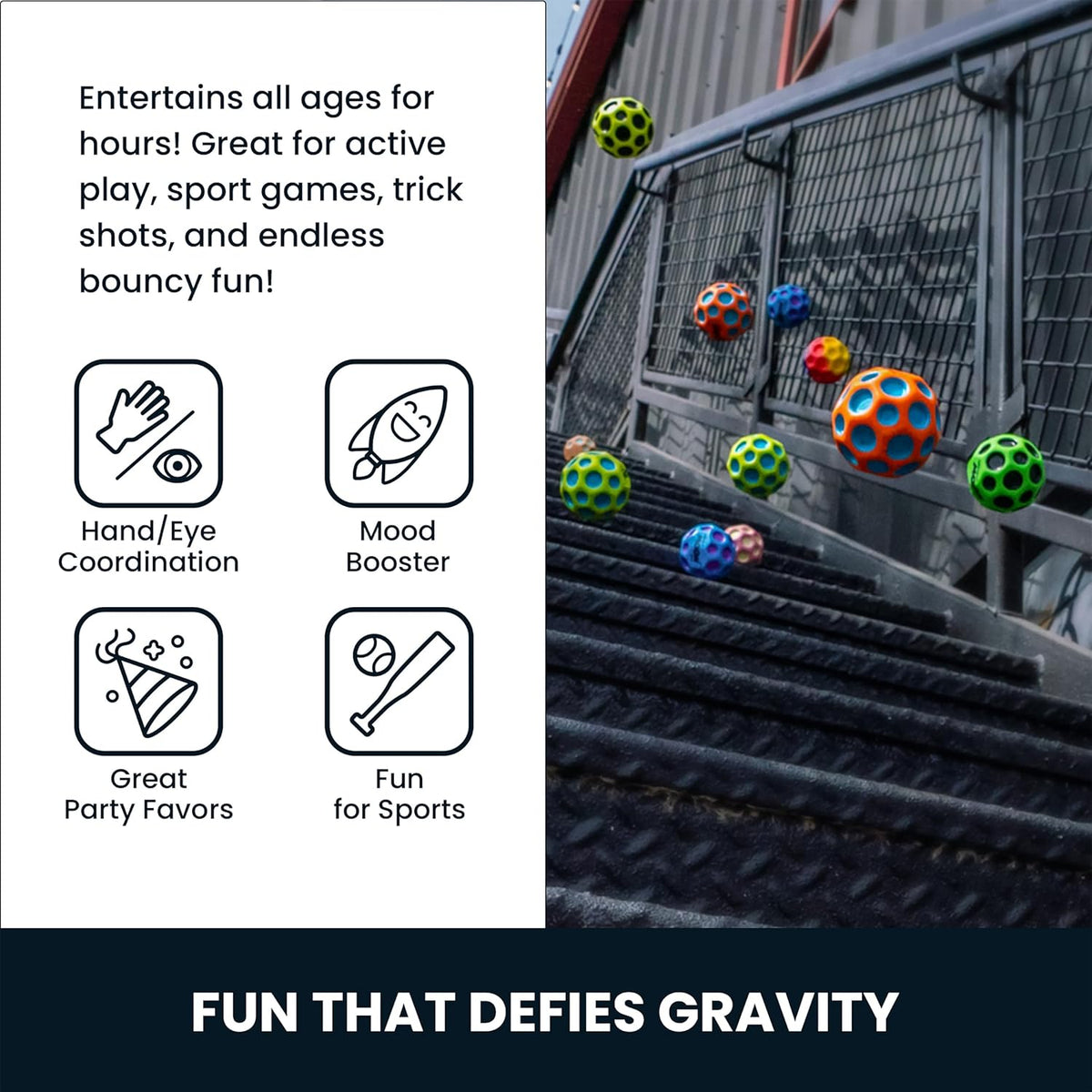 65mm diameter and 68g weight calibrated for all-ages grip and throw control