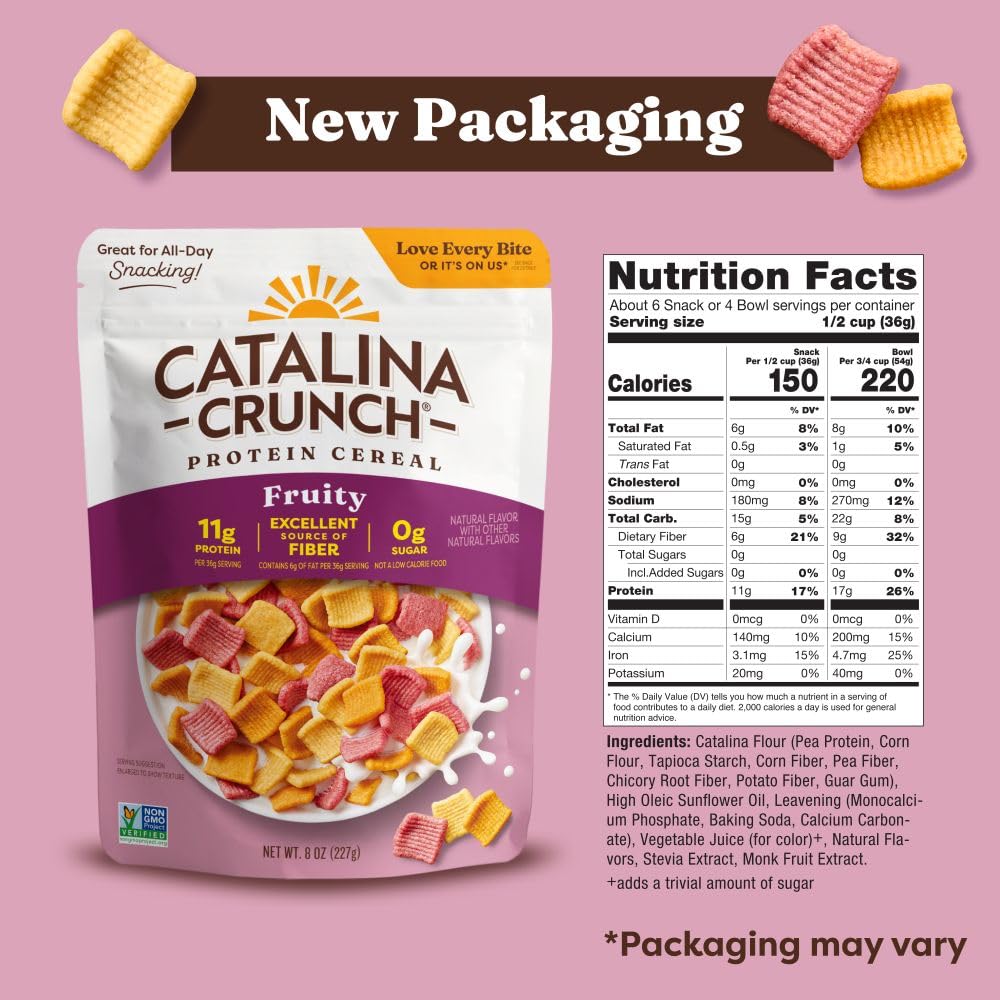 6g dietary fiber per 1/2 cup serving from potato, corn, and chicory root fibers