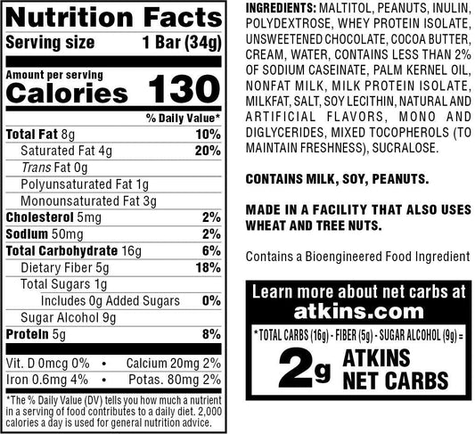 6g dietary fiber per bar from inulin and polydextrose