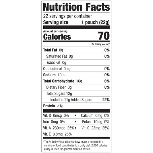 7.1% real fruit puree base with natural flavors