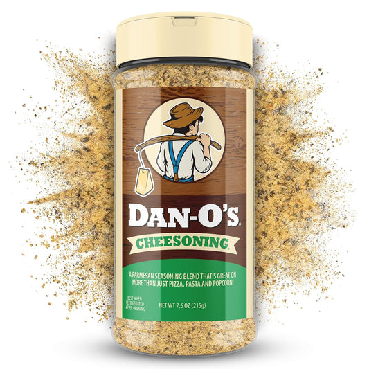 7.6 oz granule-form seasoning bottle with anti-caking treated parmesan base