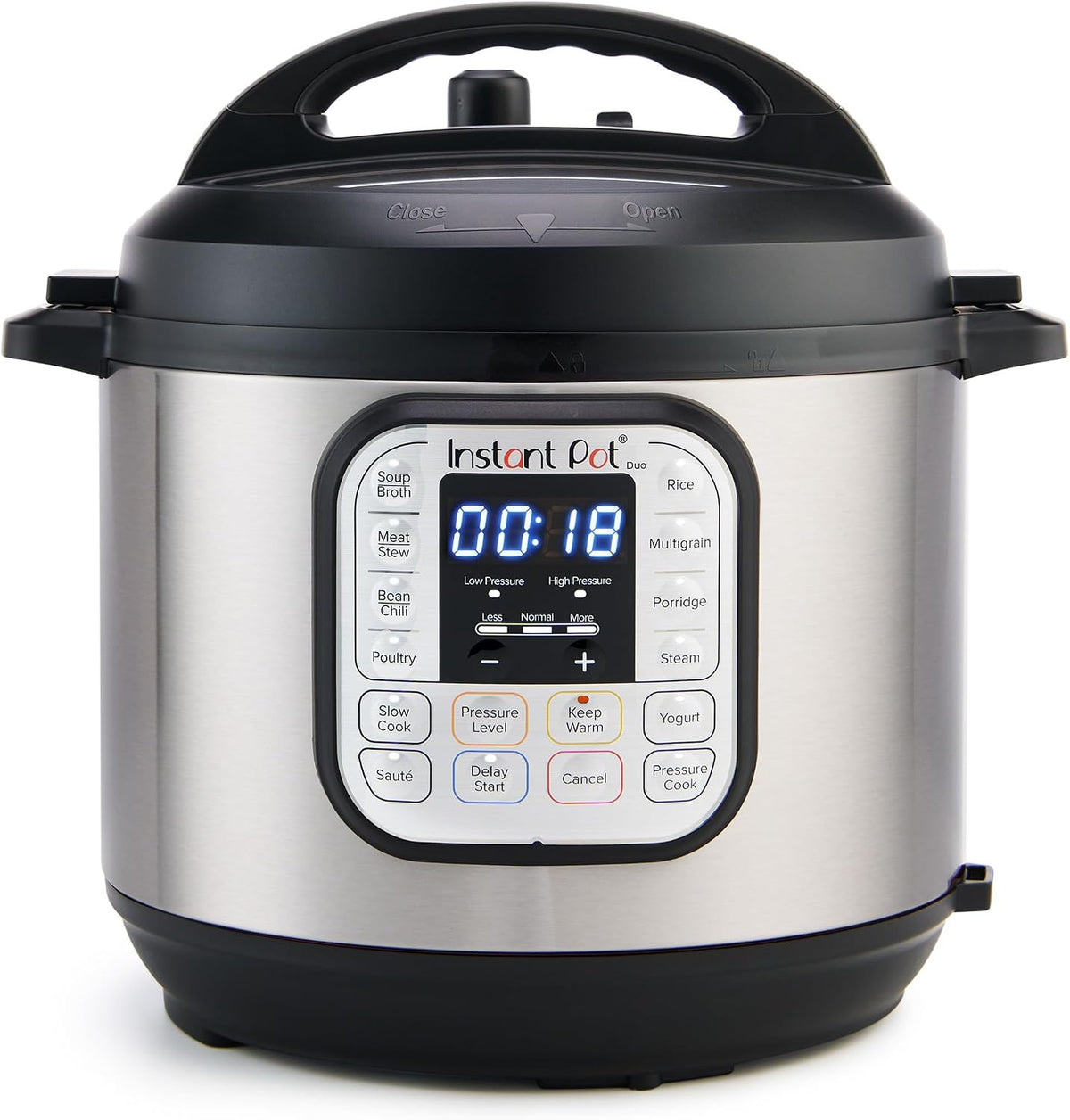 7-in-1 cooking functions: pressure cook, slow cook, sauté, steam, rice, yogurt, and warm