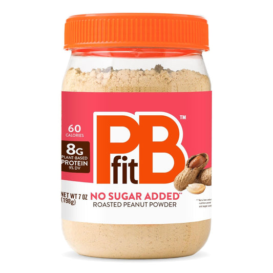 7 oz powdered peanut butter format that reconstitutes with water (2 tbsp powder + 1.5 tbsp water)