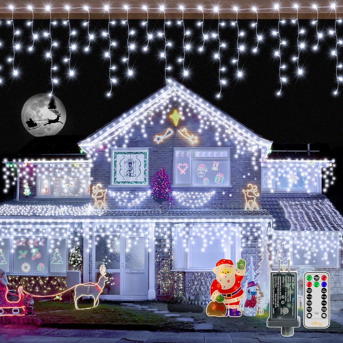 720 led (or 600 led variant) on 60 ft string with 120 cascading drops