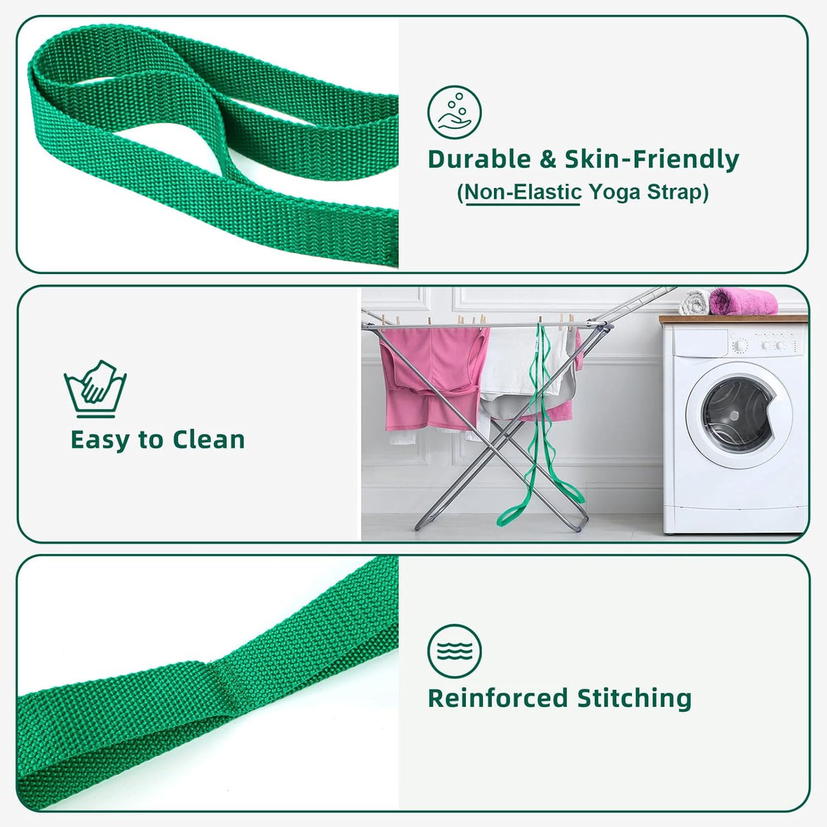 75 inches long x 1 inch wide — longer than standard multi-loop straps