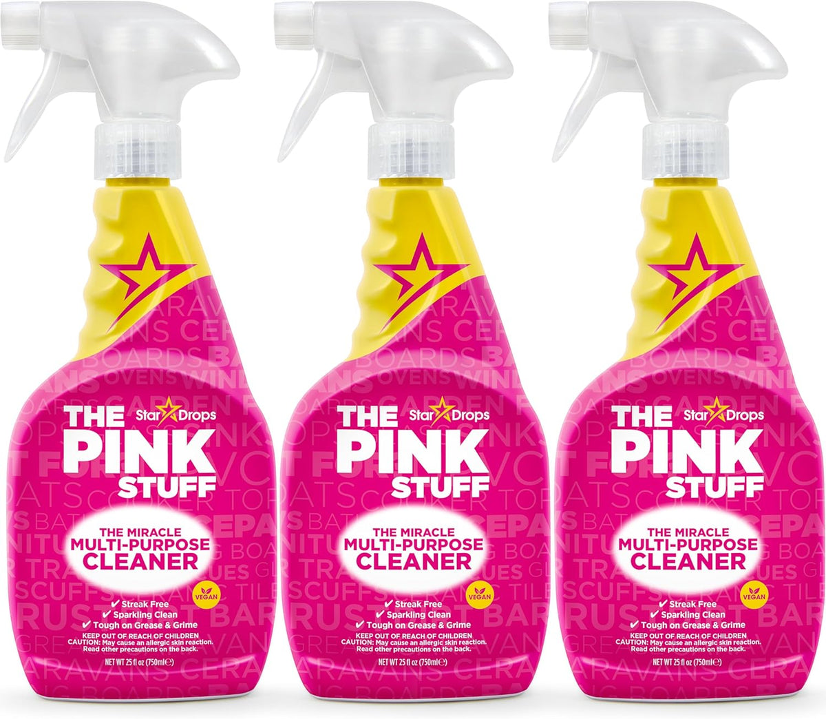 750ml spray bottle with even-application nozzle for quick coverage
