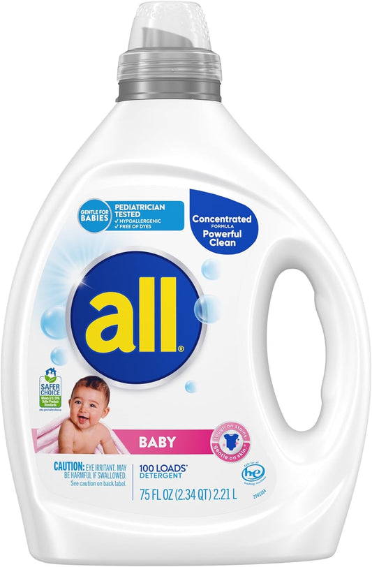 75oz concentrated liquid delivering up to 100 loads per bottle