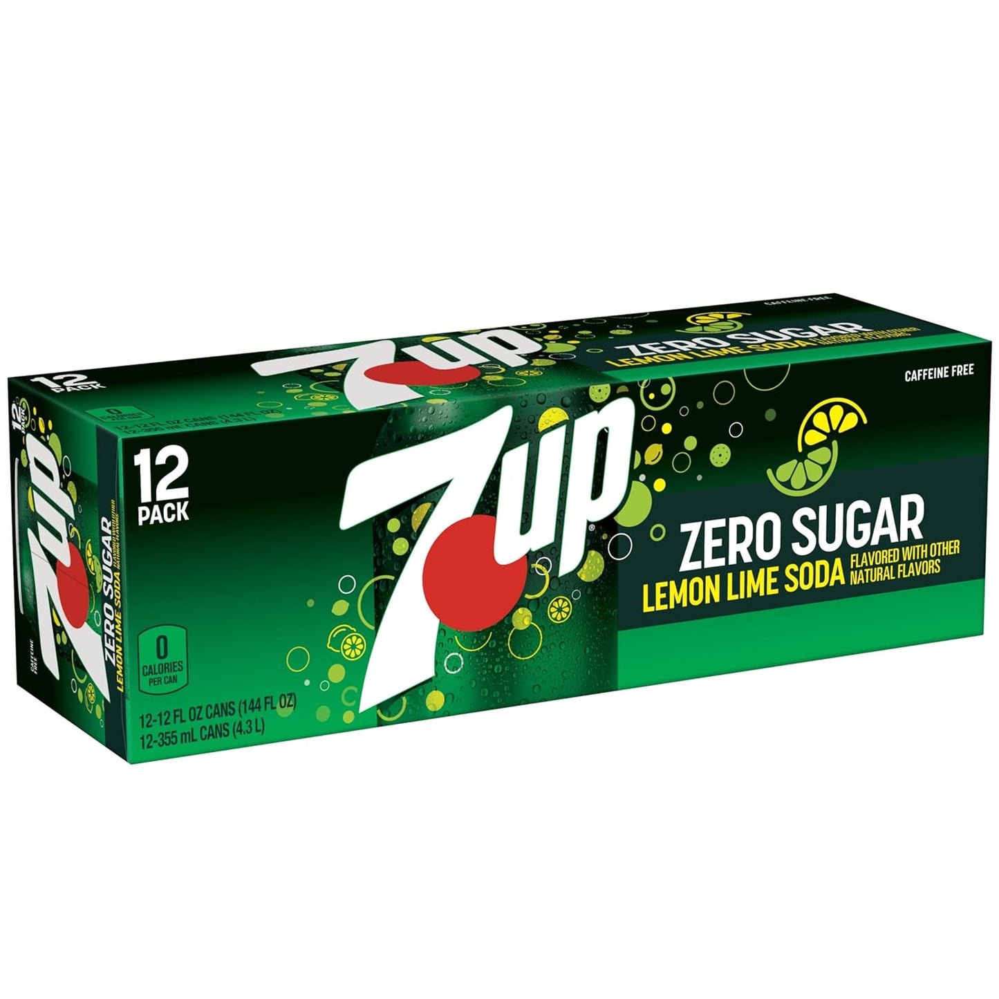 7UP Zero Sugar Soda, 12-Pack Cans – Portable Lemon-Lime Refreshment for Patio Cookouts