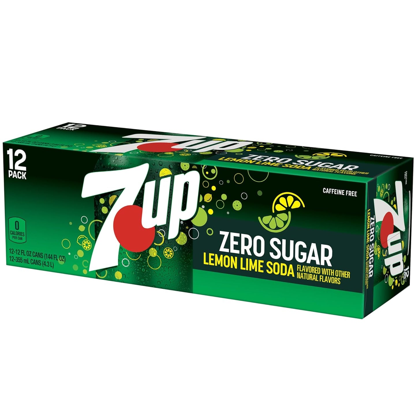 7UP Zero Sugar Soda, 12-Pack Cans – Portable Lemon-Lime Refreshment for Patio Cookouts