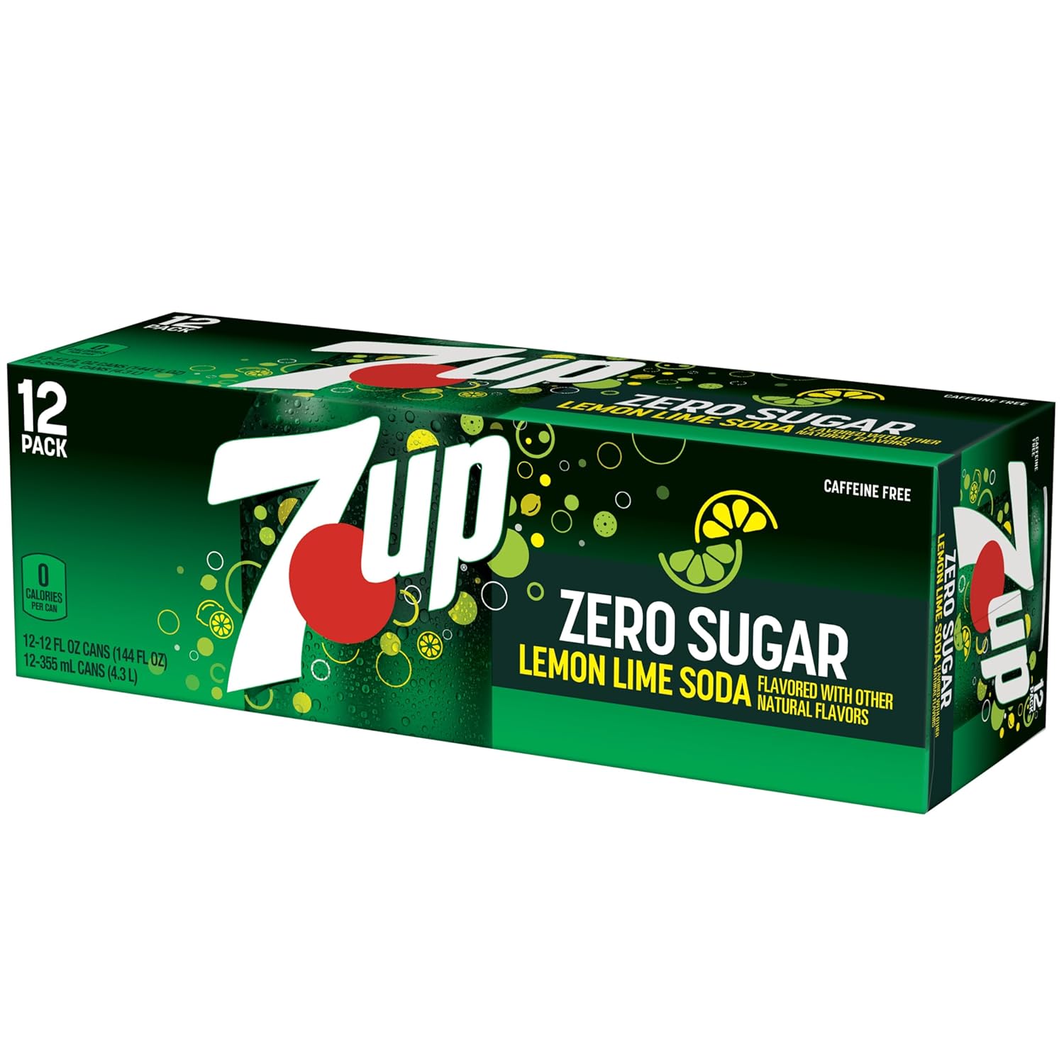 7UP Zero Sugar Soda, 12-Pack Cans – Portable Lemon-Lime Refreshment for Patio Cookouts