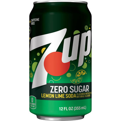 7UP Zero Sugar Soda, 12-Pack Cans – Portable Lemon-Lime Refreshment for Patio Cookouts