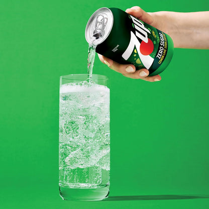 7UP Zero Sugar Soda, 12-Pack Cans – Portable Lemon-Lime Refreshment for Patio Cookouts
