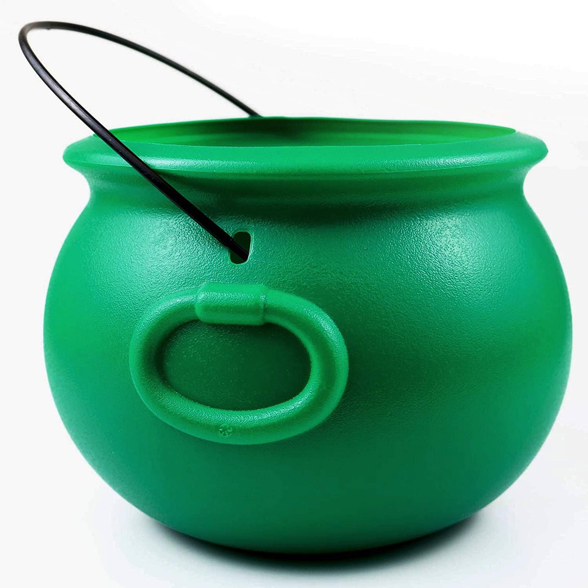 8-inch wide x 6-inch tall plastic cauldron with 0.6 gallon capacity