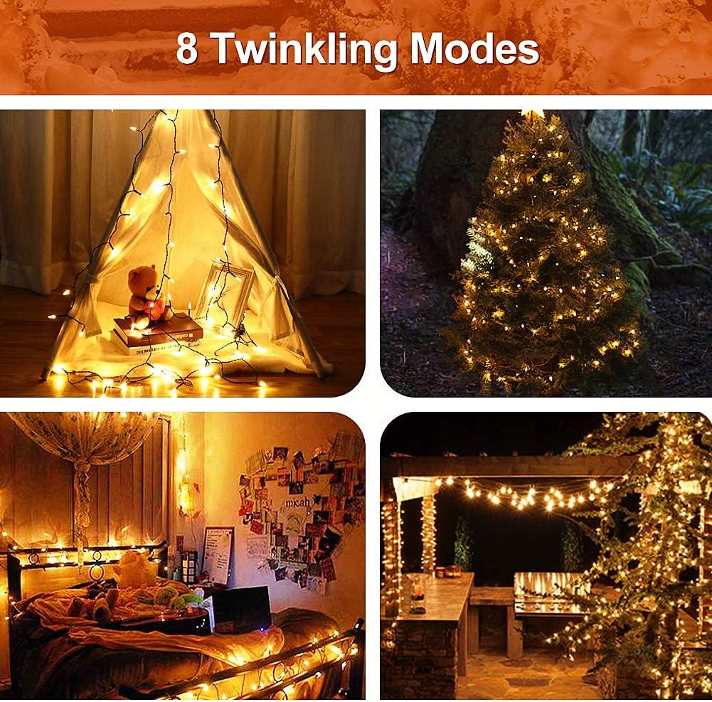 8 lighting modes including combination, in wave, sequential, slo-glo, chasing/flash, slow fade, twinkle/flash, and steady on
