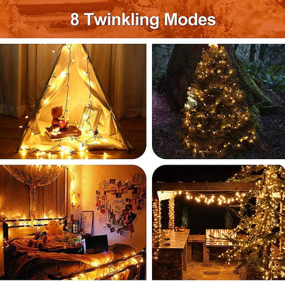 8 lighting modes including combination, in wave, sequential, slo-glo, chasing/flash, slow fade, twinkle/flash, and steady on