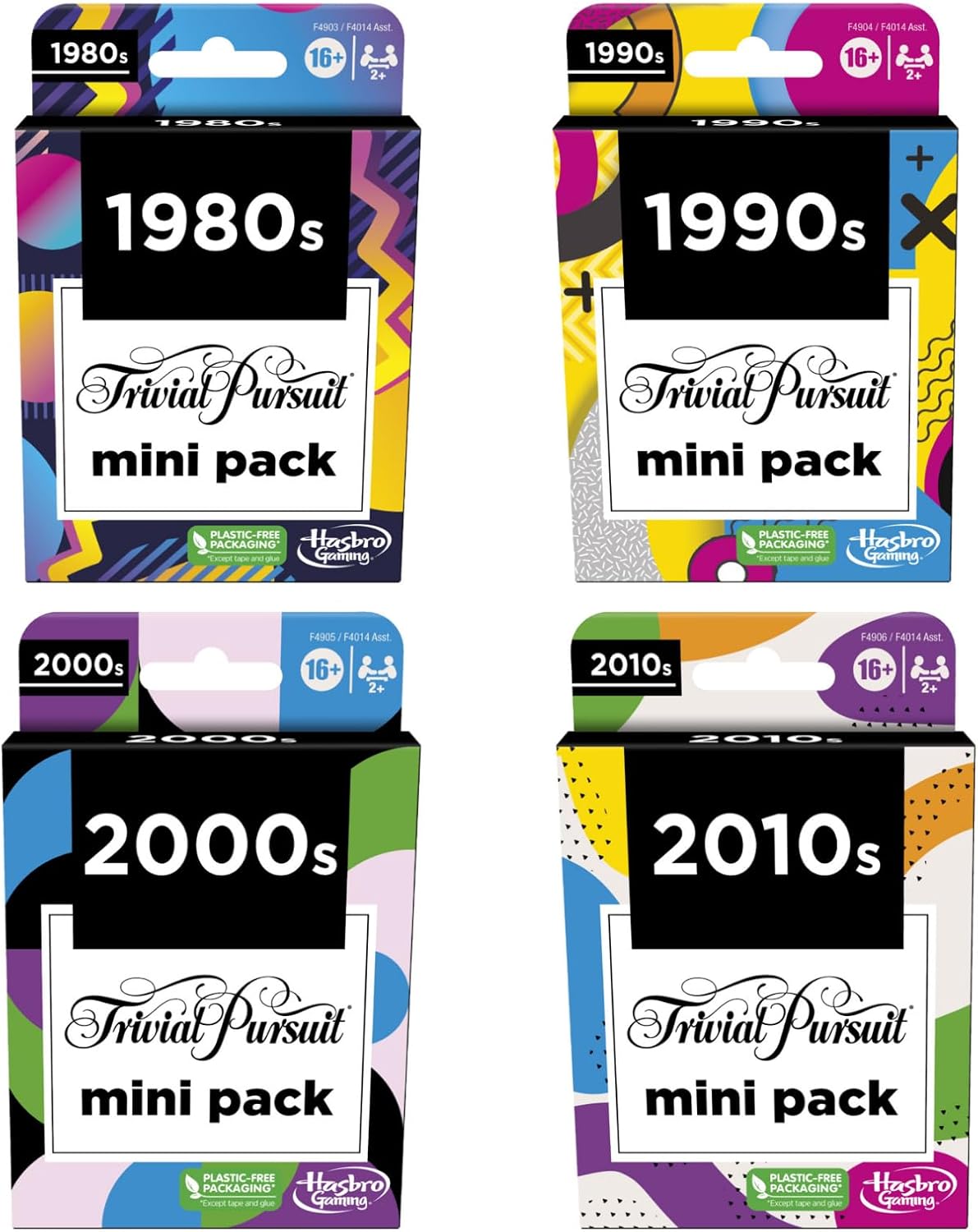 80 cards per pack with 240 trivia questions each (960 questions total)