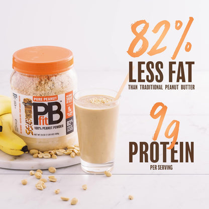 82% less fat than traditional peanut butter