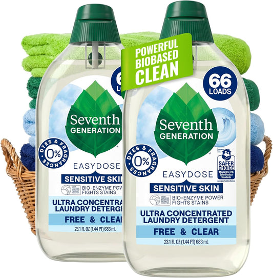 8x ultra-concentrated liquid formula delivering 66 medium loads per 23.1 fl oz bottle