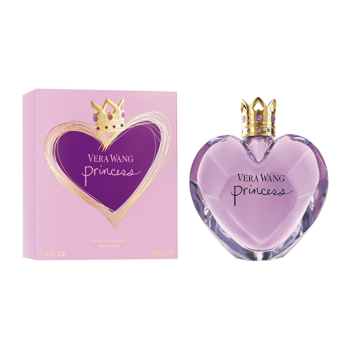 9-sku product line spanning 1 fl oz, 1.7 fl oz, 3.4 fl oz edts, 8.4 fl oz body mist, and two gift sets across the princess and rock princess sub-lines
