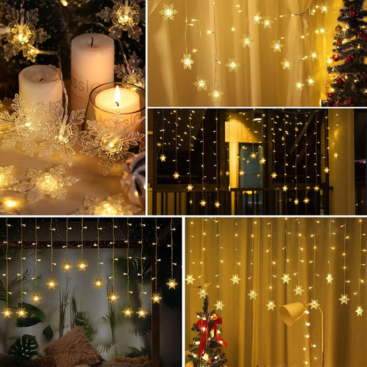 96 led bulbs across a 4.8-meter curtain (4m lamp + 0.8m plug cord)