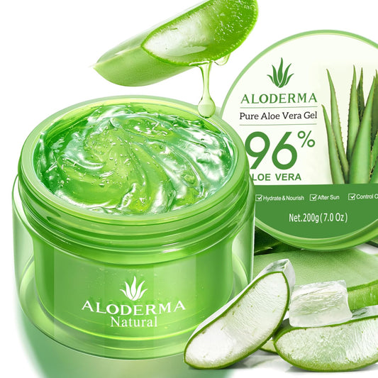 96% pure organic aloe vera as the primary ingredient