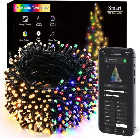 98.4ft string with 300 leds plus variants from 200 to 800 leds and cluster style