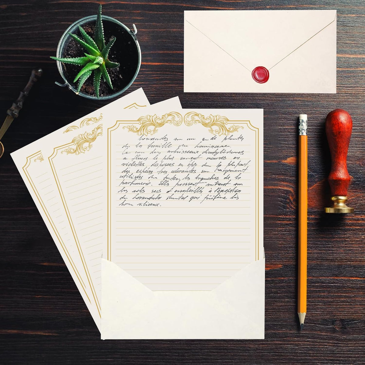 acid-free smooth paper surface compatible with fountain pens, ballpoints, and pencils