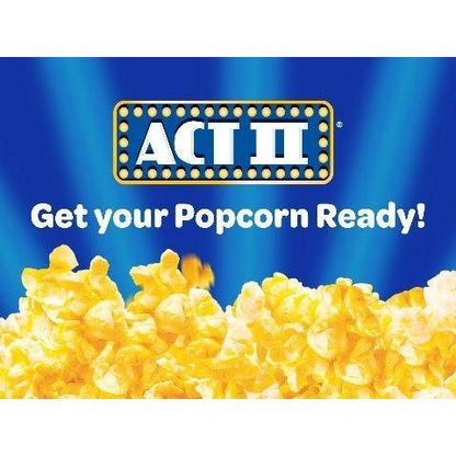 Act II Popcorn Butter 12-Count Family Pack – Parent-Approved Whole Grain Snack for Kids' Bedrooms, Auto Shutoff Convenience