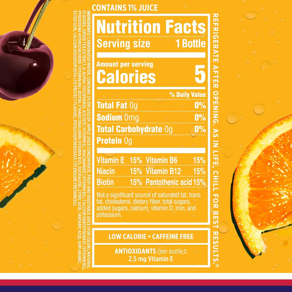 added vitamins b6, b12, and e plus green tea extract antioxidants