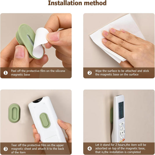 adhesive peel-and-stick backing that requires no nails, screws, or drilling