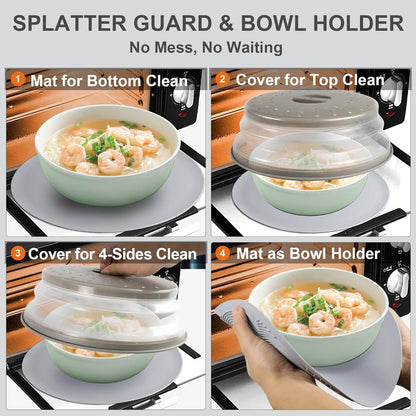 adjustable cover height ranging from 0.8 inch to 3.2 inch to fit varying dish depths
