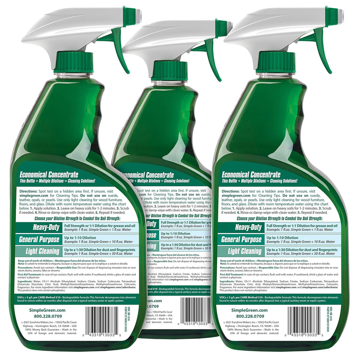 adjustable dilution — full strength for heavy grease or diluted for routine cleaning