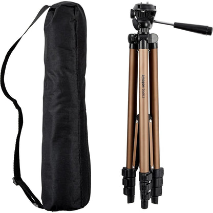 adjustable height from 16.1 to 50 inches (or 60 inches on the 60-in variant) with 3-section lever-lock legs