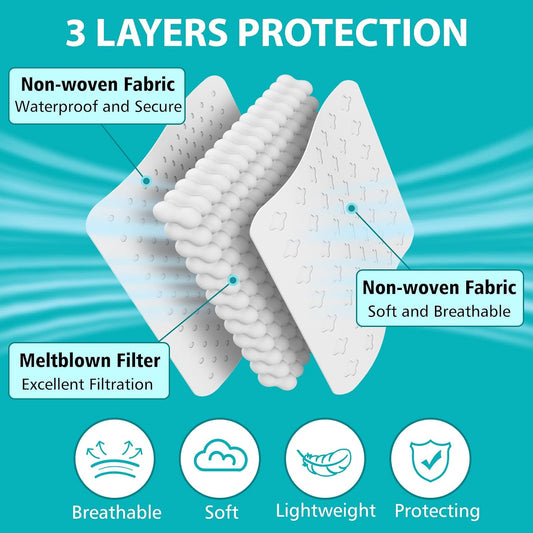 adjustable metal nose wire for secure fit and anti-fog seal